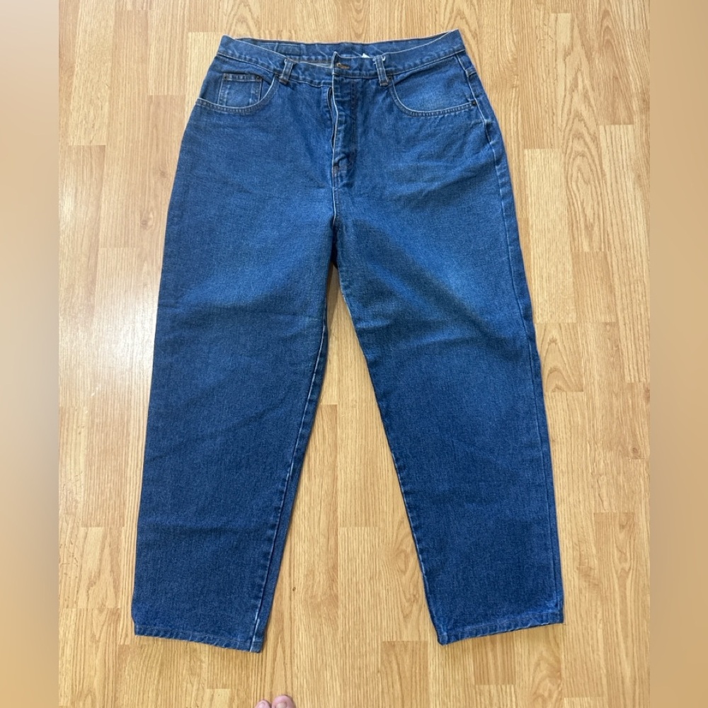Bill Blass Women’s Size 16 Blue High Rise Straight Leg Jeans 100% Cotton